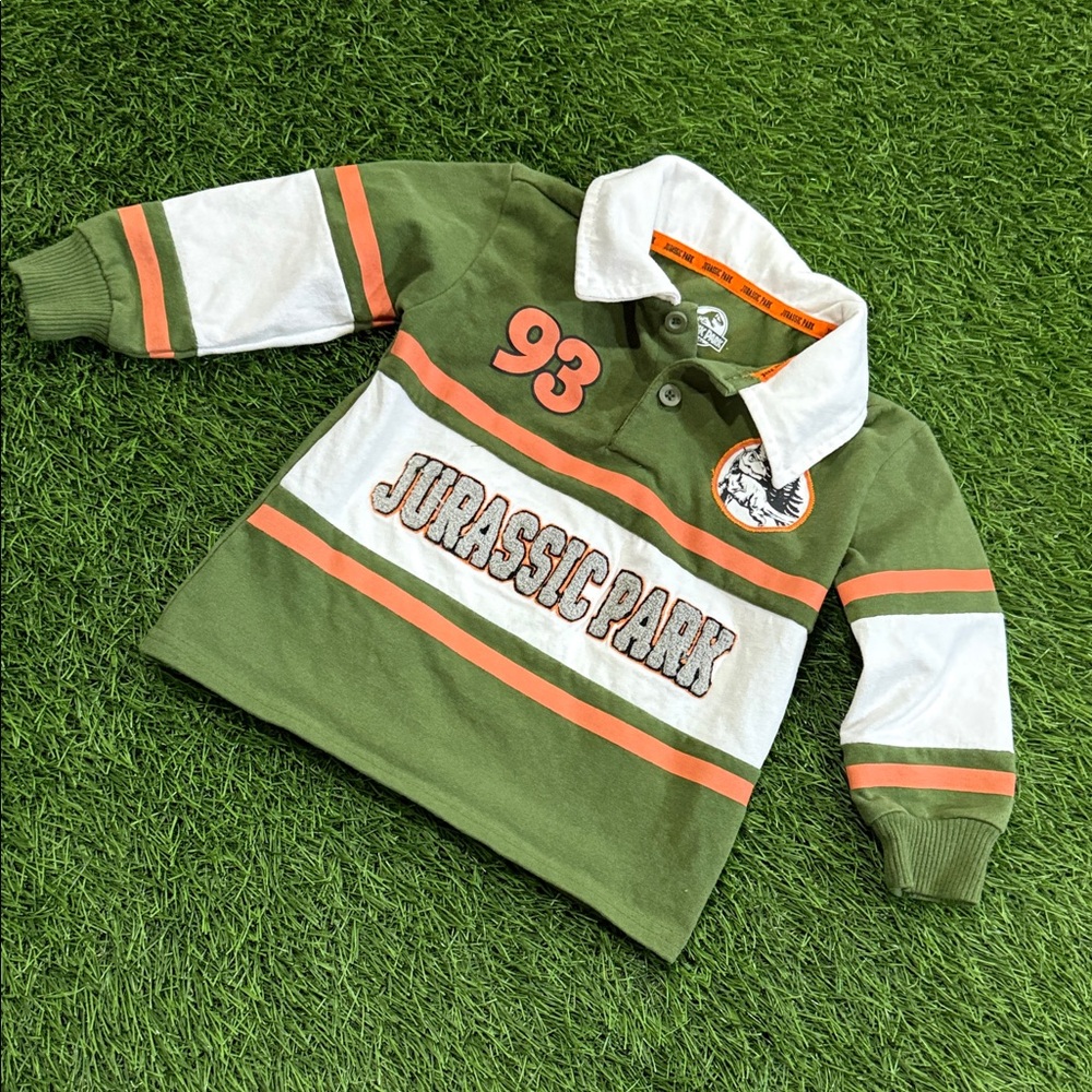 Vintage Jurassic Park Long Sleeve Polo Shirt